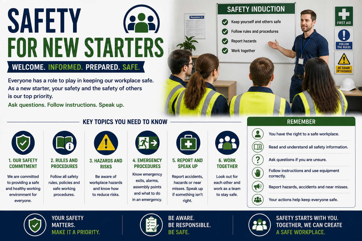 Safety for New Starters